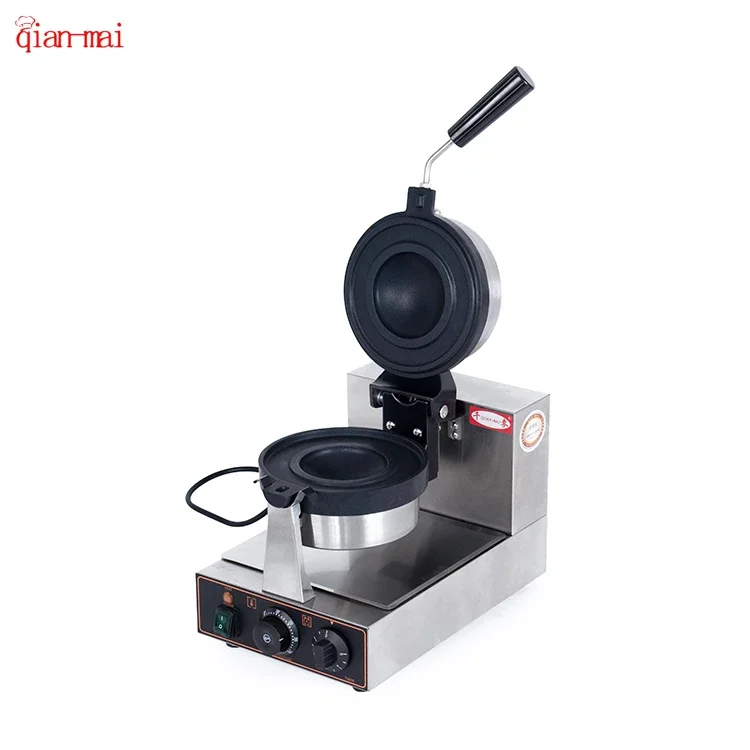 

Waffle Plate Temperature Control Circular Four Grid Bubble Hamburger Waffle Maker Snack Machines Kitchenware