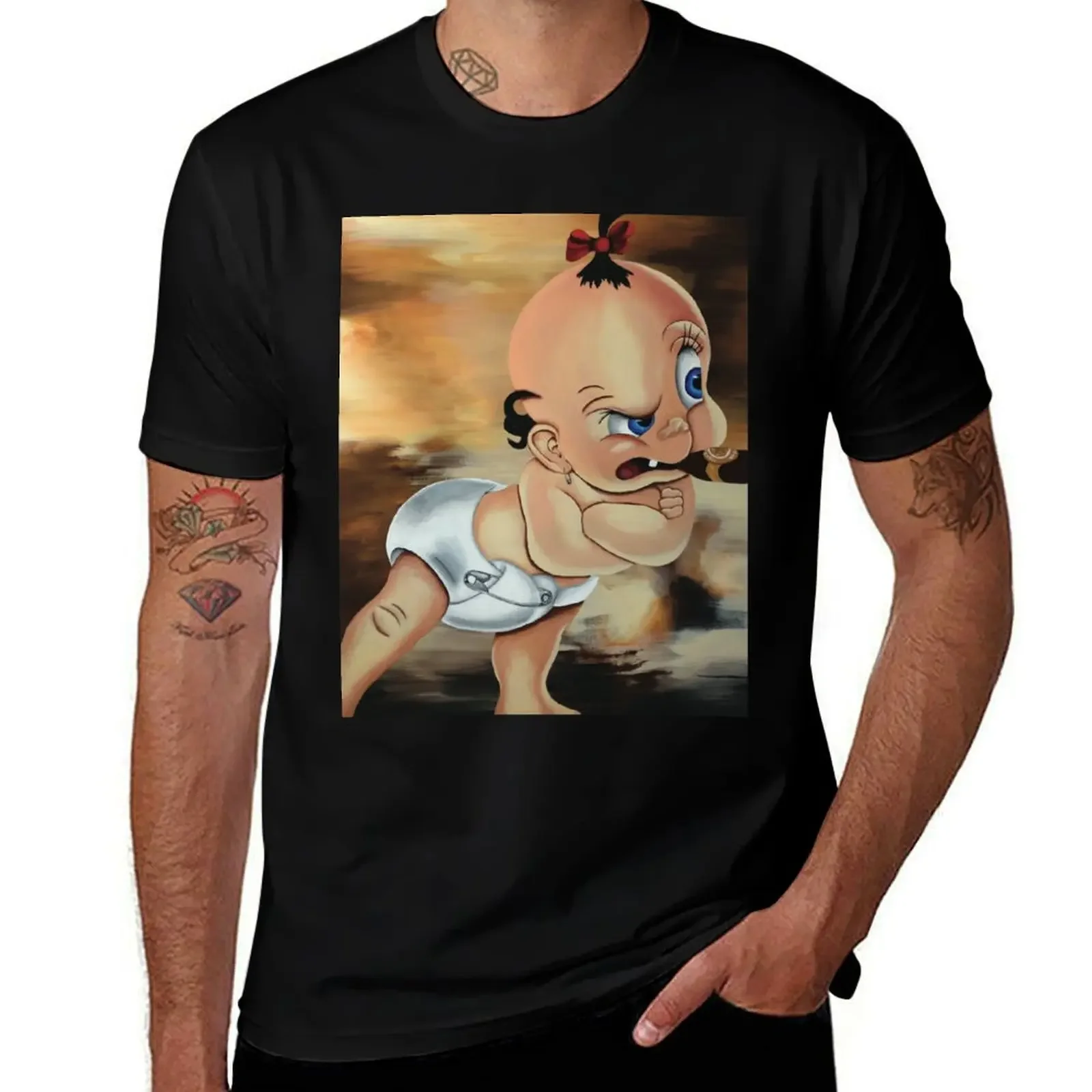 

Baby hermann T-Shirt oversized cheap stuff oversizeds vintage heavyweight t shirts for men