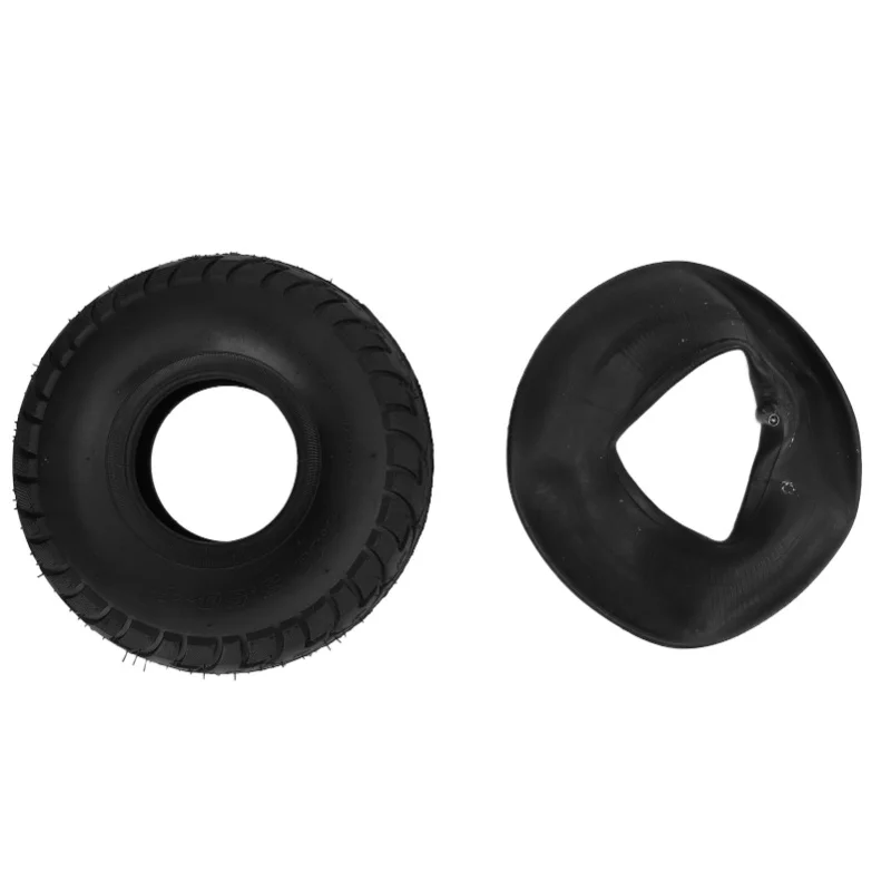 

10 Inch 4.10 3.50-4 Inner Tube Tire With Bent Valve 4.10/3.50-4 Rubber Inner Outer Tyre Pneumatic Tire Replacement