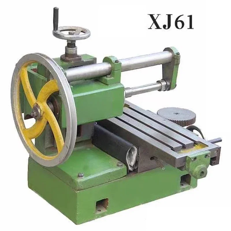 XJ61 Desktop Horizontal Milling Machine/Grinder Slotting Machine Edge Milling Machine Multi-function Tie Rod Hand-cranked Dual-u