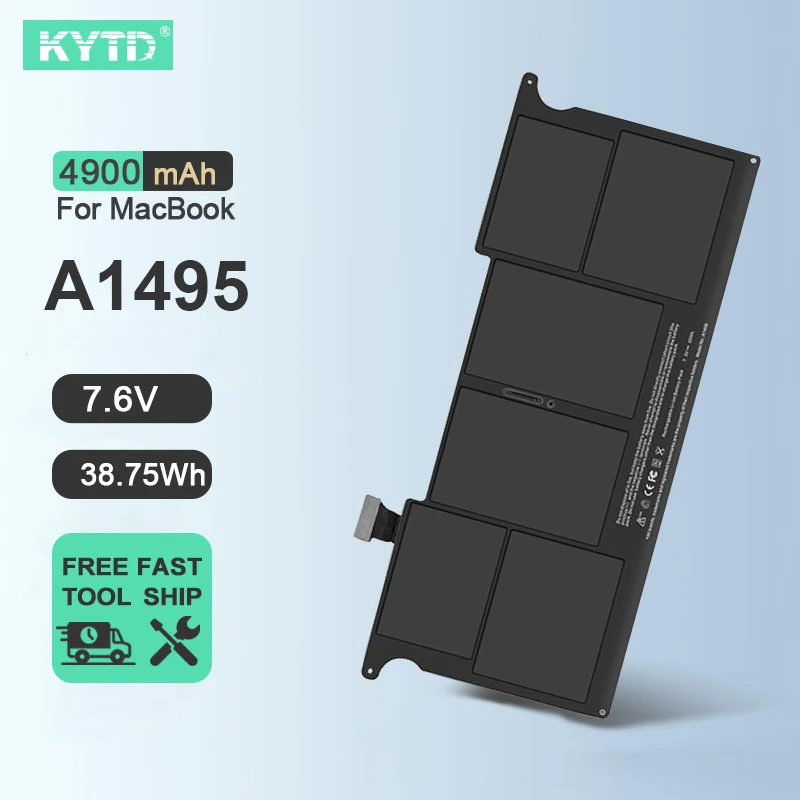 KYTD A1495 Laptop Battery For Apple MacBook Air 11" A1465 (2013 2014 2015) MD711LL/A MD711/A MD712/A MD711/B 020-8084-A