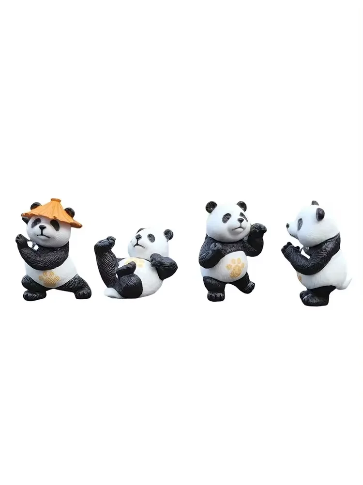 

4 pieces/set of panda shaped car/furniture decorations