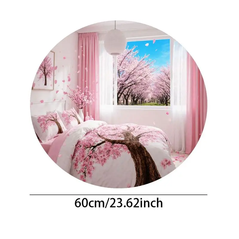 

Beautiful Cherry Blossom Bedding Set, Soft Microfiber, 60cm/23.62inch, Perfect for Bedroom Décor, Floral Design for Cozy Atmosph