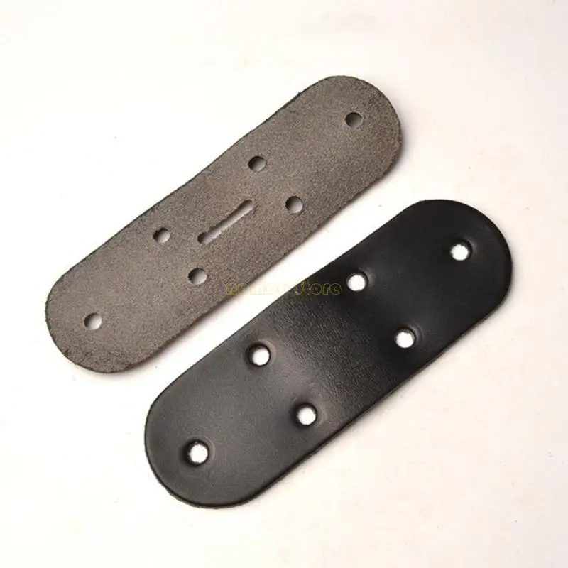 31BF Stylish Leather Belt Buckle Strap Connector with Keeper Rivets for DIY Pin Buckle Belt Maintenance Crafting Supplies