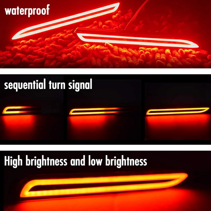 LED ด้านหลังกันชน Reflectors ไฟเบรคสําหรับ Toyota RAV4 Camry Sienna Matrix Venza Avalon