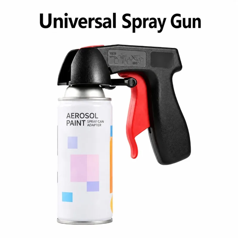 Portable Handle Spray Gun Aerosol Paint Sprayer Auxiliary Painting Tool Universal Plastic Spray Can Grip Holder Vessel