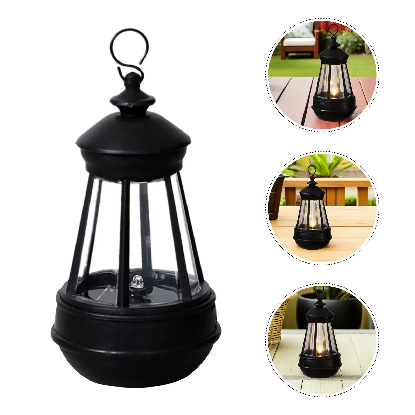 

Solar Night Light Hanging Plastic Lantern Creative Durable Waterproof Outdoor Solar Garden Light Landscape Lamp Decor