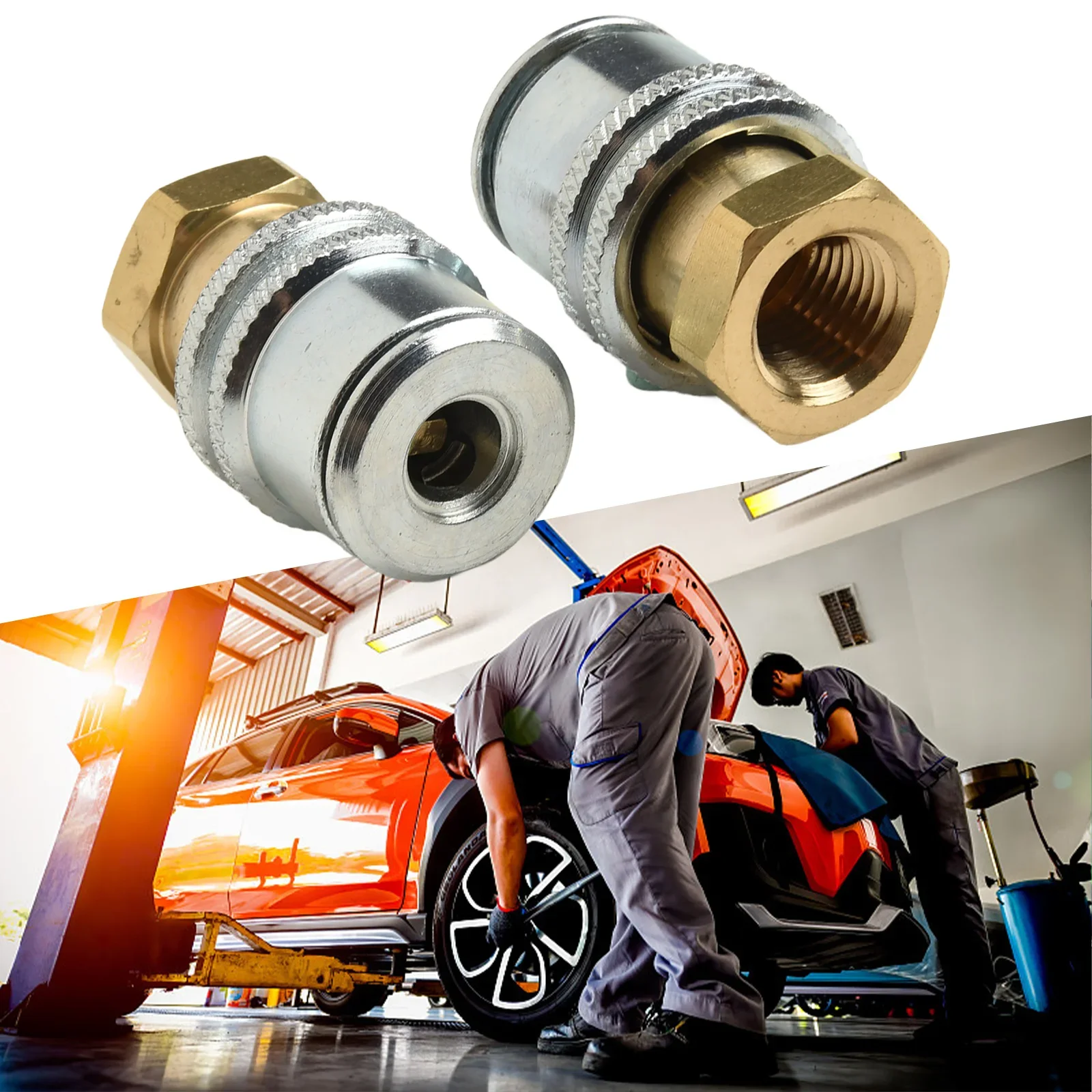 تجويف كبير للسيارة مشبك تضخيم تشاك ، خيط نسائي ، NPT ، اتصال سريع