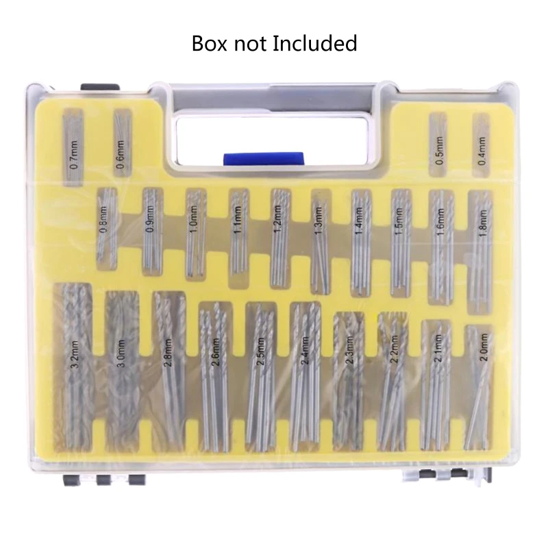 

150 Pieces Mini HSS Power Drill Bit Micro Twist Drill 0.4-3.2mm for PCB Crafts Jewelry Drill Dropship