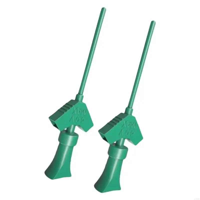 L9BE 2Pcs Internal Spring Mini Grabbers IC Test Hook Clip for Analyzers