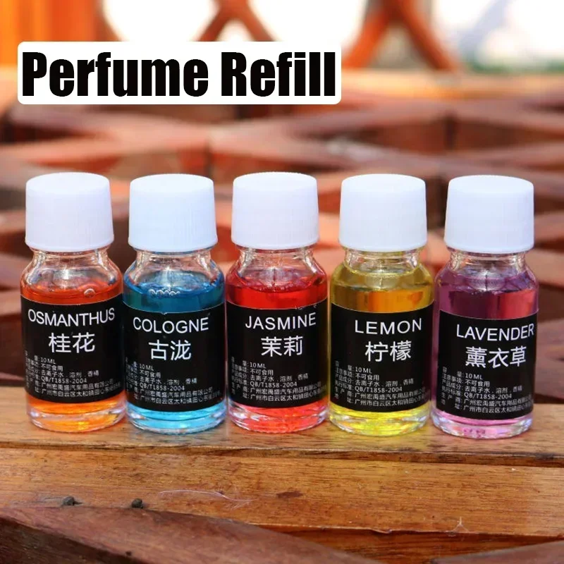 10ml Car Perfume Refill Air Freshener Natural Plant Essential Oil Humidifier Essential Oil Freshener Aroma Diffuser Humidifier