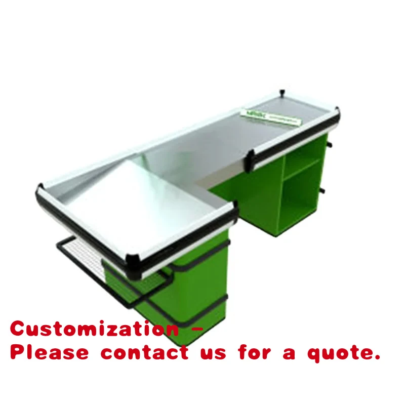 

Изготовленная на заказ прочная и долговечная кассовая стойка для супермаркетов, гипермаркетов и продуктовых магазинов.