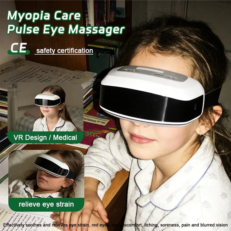 2026 New CE Certified Pulse Eye Massager for Myopia Relief Multi-Acupoint Electric Eye Care Device Relieve Eye Strain