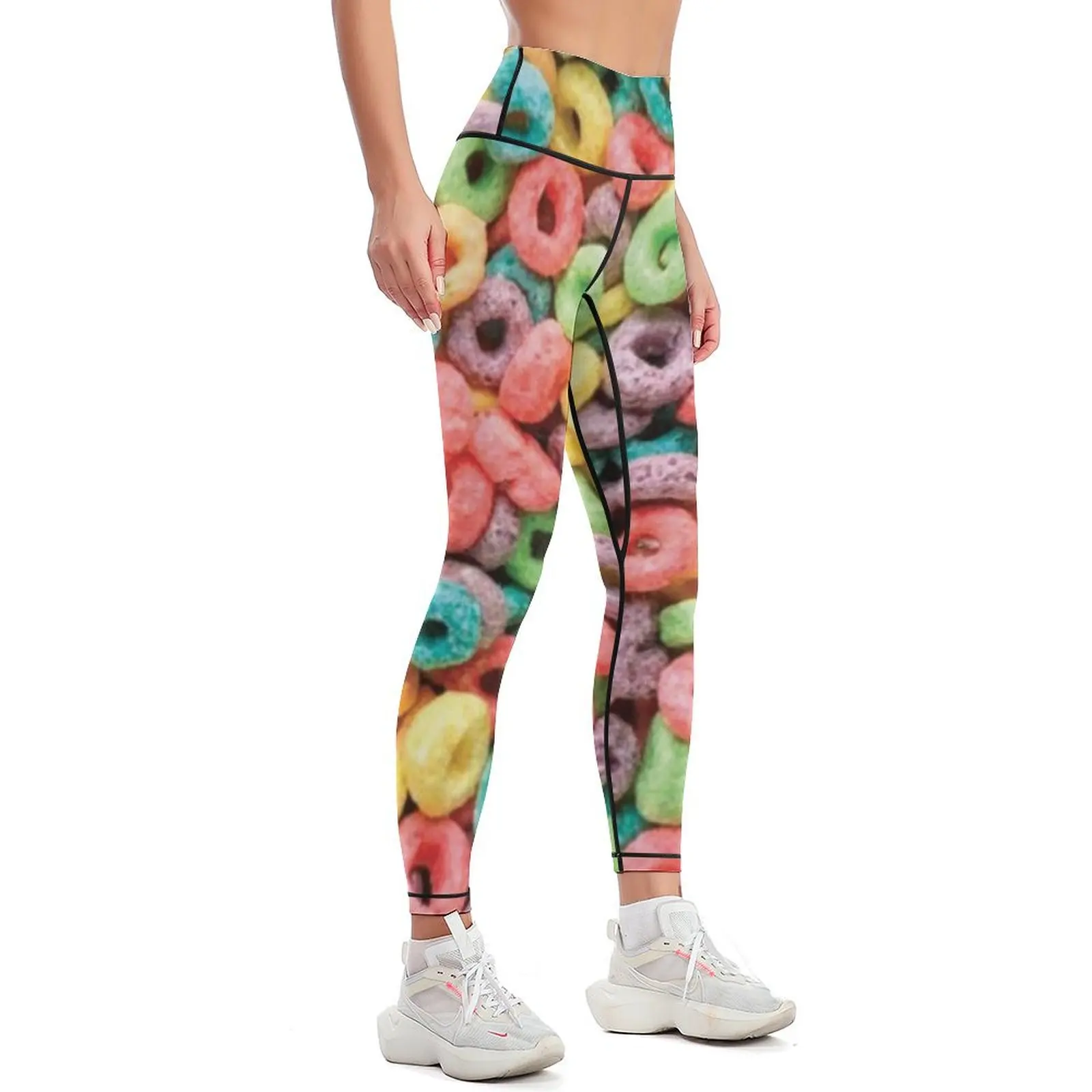 Colorful Froot Loops Pattern Leggings sport legging leggins push up woman Womens Leggings