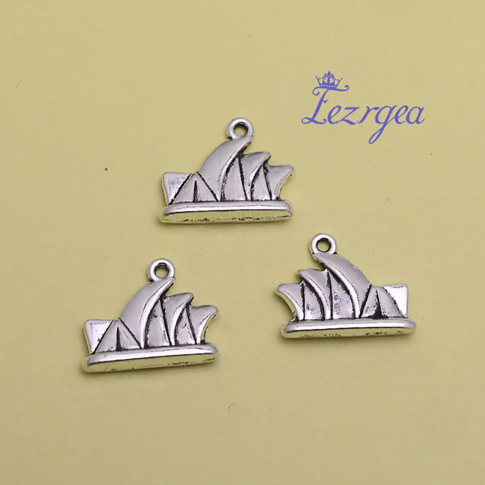 10pcs/lots Travel Camping Charms Spyglass Castle Compass Ferris Wheel Camera Balloon Journey Pendants For Diy Jewelry Making