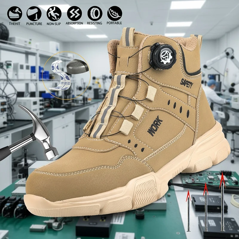 These safety work shoes are widely used in construction sites, heavy industry, factories, warehouses, mining,