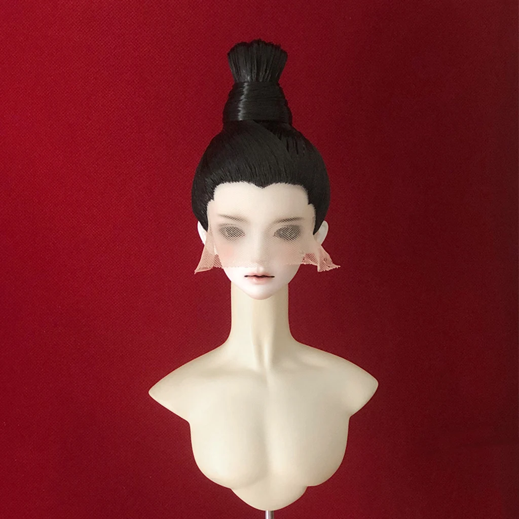 1/3 Scale Ancient Costume BJD Doll Wig Hanfu Style Doll Accessories Retro Hair Samurai Wigs For BJD/SD MSD SD13 SSDF Uncle C1947