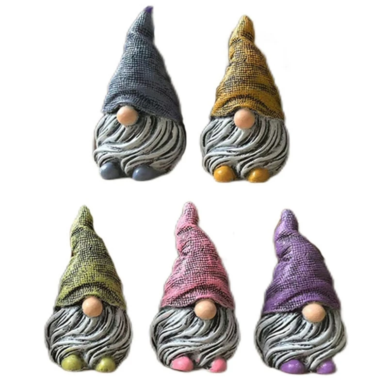 Christmas Resin Gnome Figurine Decorative Miniature Statue Ornament Dropshipping