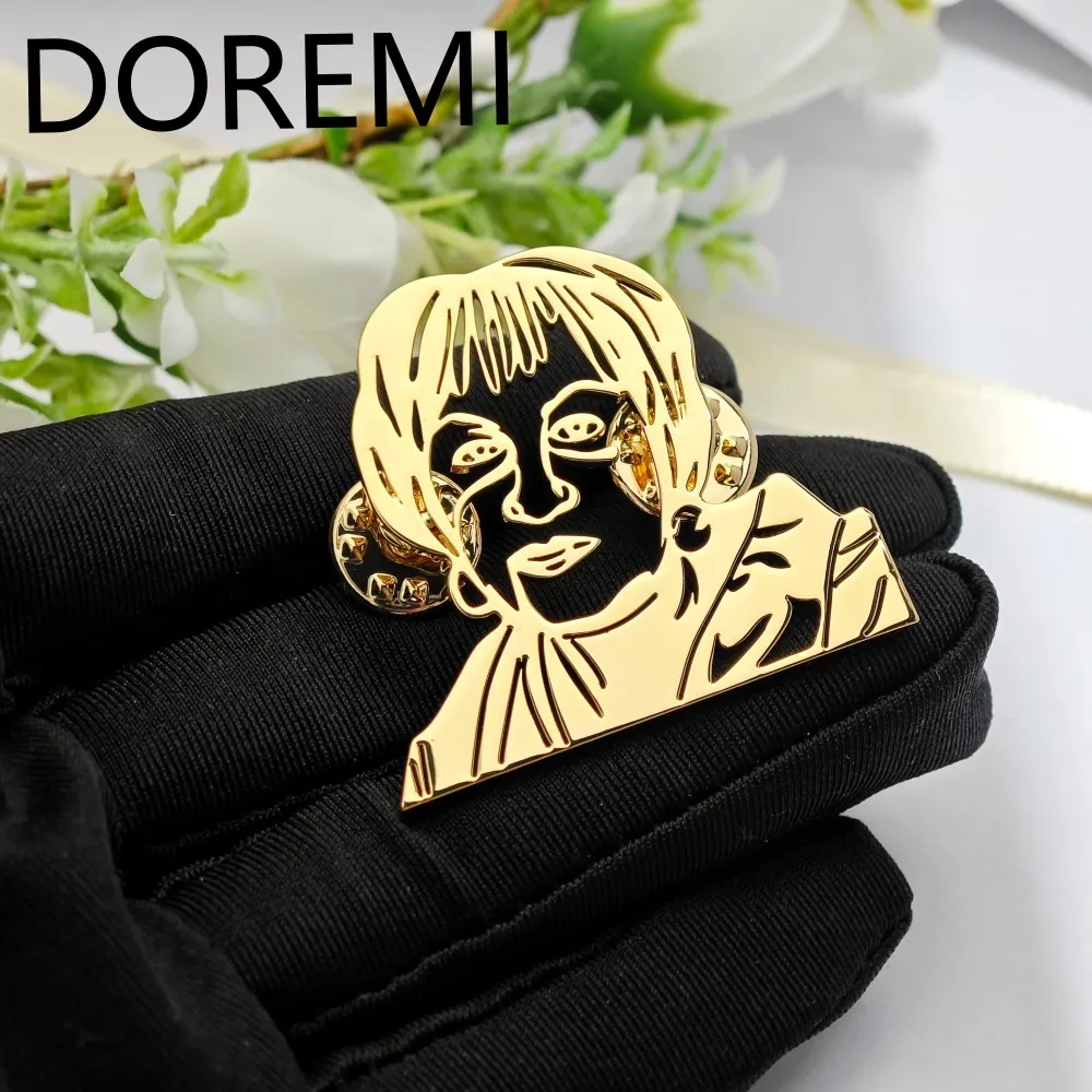 

DOREMI нержавеющая сталь DIY индивидуальные персонажи человеческое лицо дизайн броши персонализированный подарок ювелирные изделия брошь