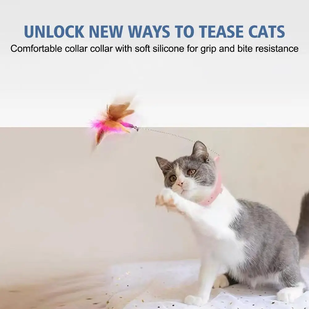 Cat Feather Teaser Stick Interactive Cat Toys Simple Cat Cat Cat Training Toys Supplies Pet Accessories Pet Toy D7T7