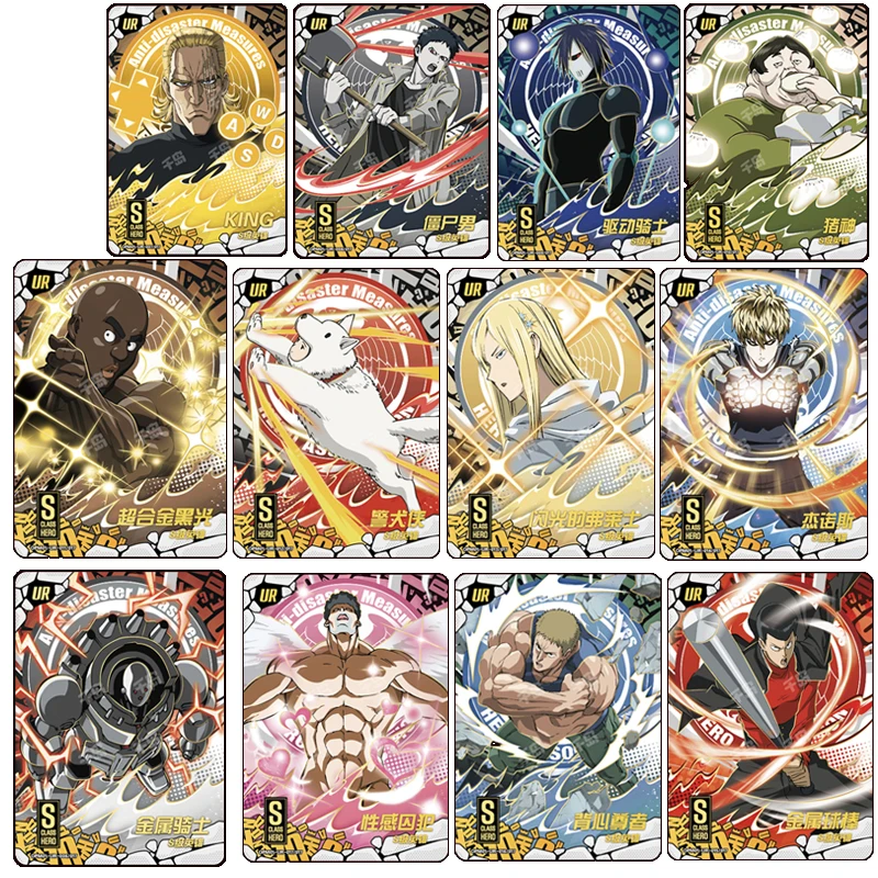 ONE PUNCH-MAN KAYOU UR Saitama Genos ATOMIC SAMURAI Kudoh Kishi Genos Garou Pig God Christmas Birthday Gift Collection Cards