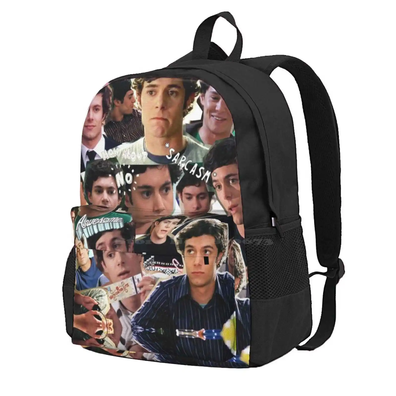 Seth Cohen Collage Hot Sale Schoolbag Backpack Fashion Bags Seth Cohen Adam Brody The Oc Collage