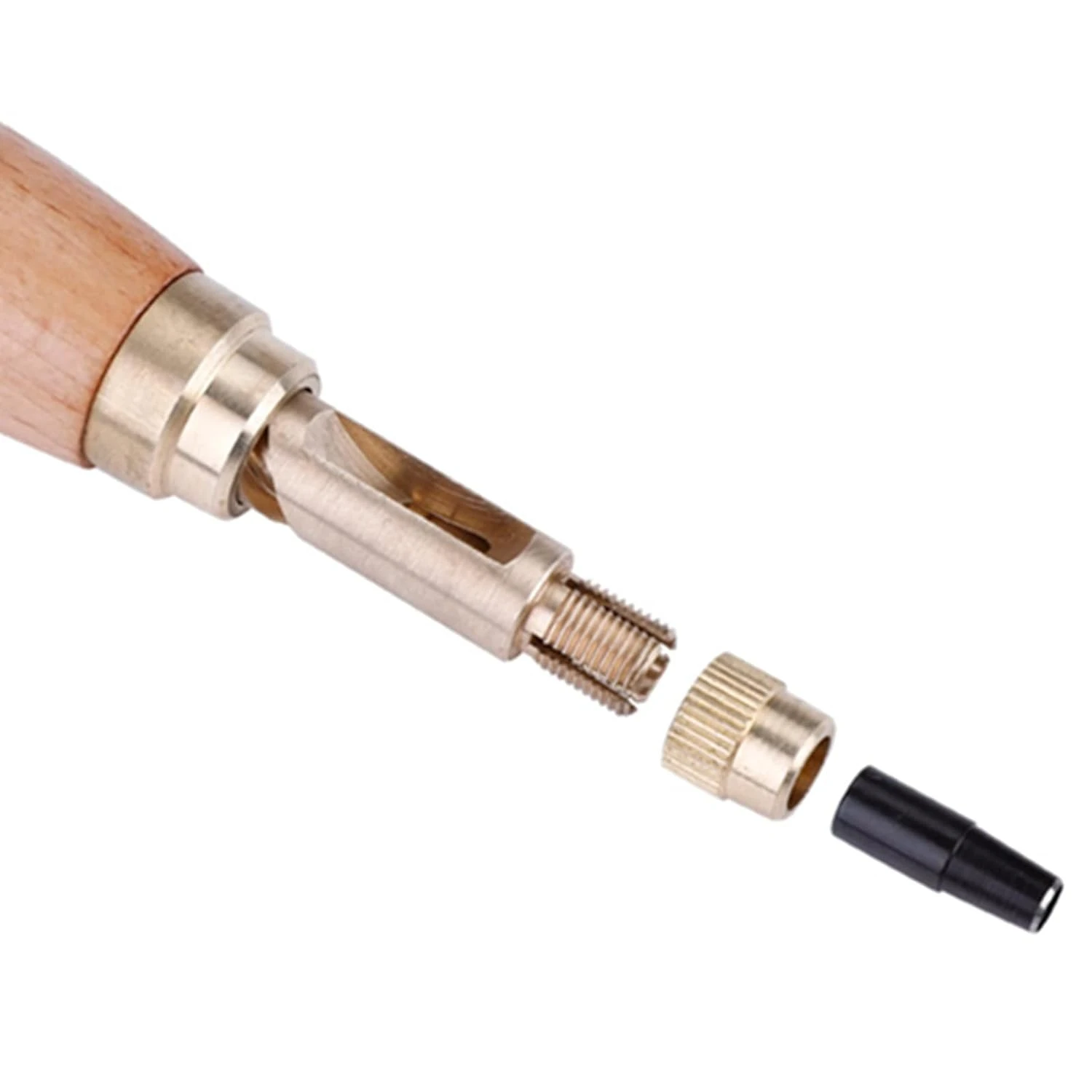 Reliable and Essential Precision Punching Leather Tool with Sturdy Wood Handle - Durable Perfect for Crafting Watch Bands an