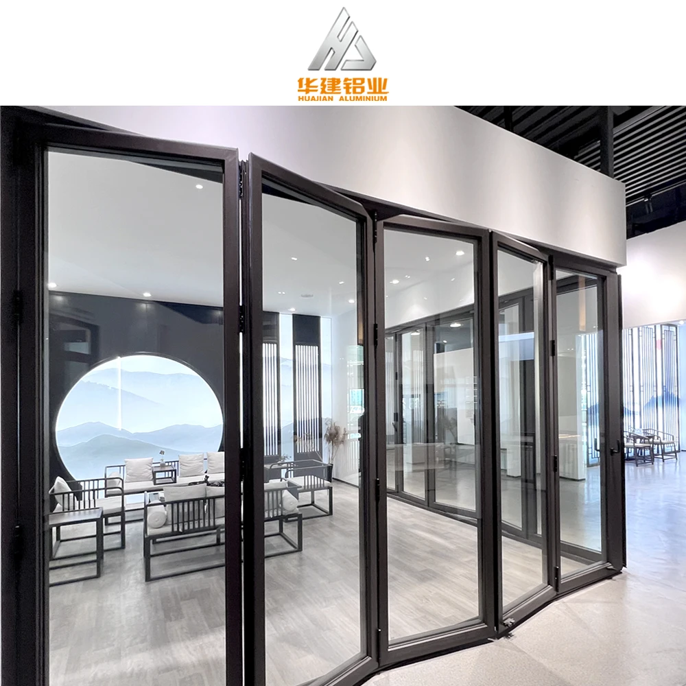 Energy Efficient Aluminum Alloy Windows and Doors With Big Glass Panel Customized Modern Design Aluminum Alloy House Doors