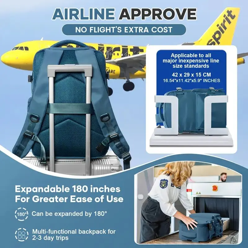 Vacuum compression backpack, air backpack with air pump, vacuum compression travel backpack, 15.6-inch laptop, available in mult
