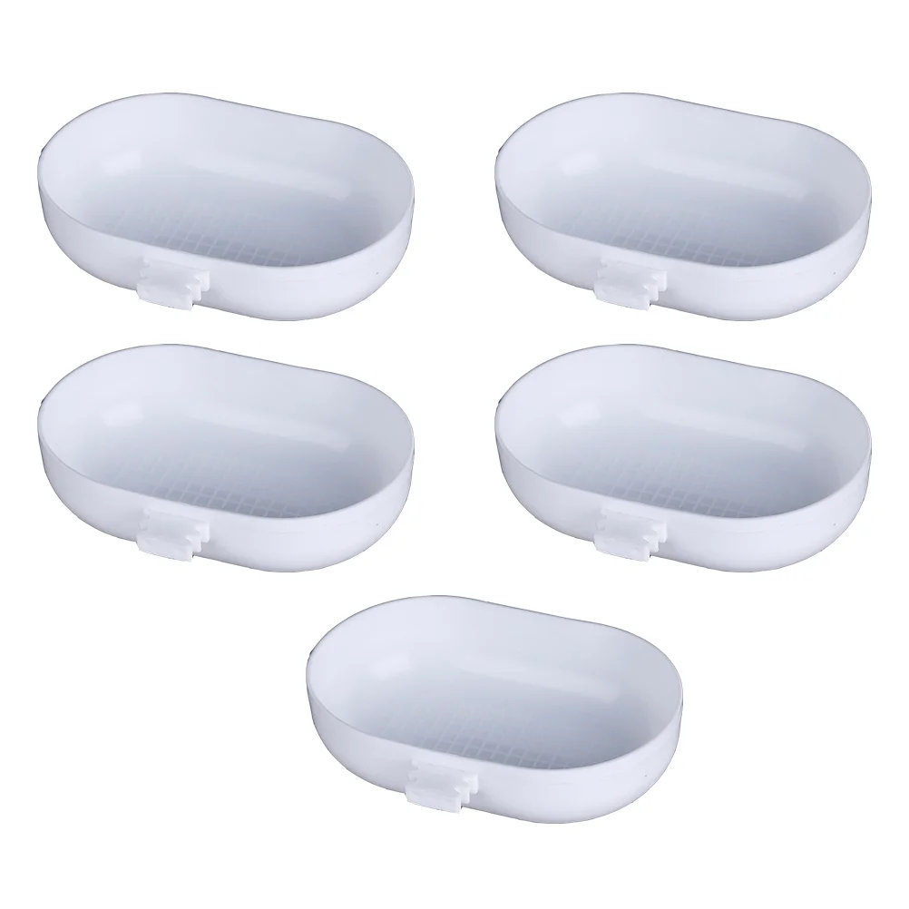 

5 Pcs Bird Bathtub Shower Basin Pet Parrot Feeder Bathtubs Bathing Supplies Cage