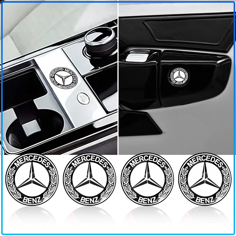 Car Door Lock Keyhole Protective Cap Key Socket Cover Trim 3D Sticker For Mercedes Benz AMG W204 W213 W205 W211 W212 W176