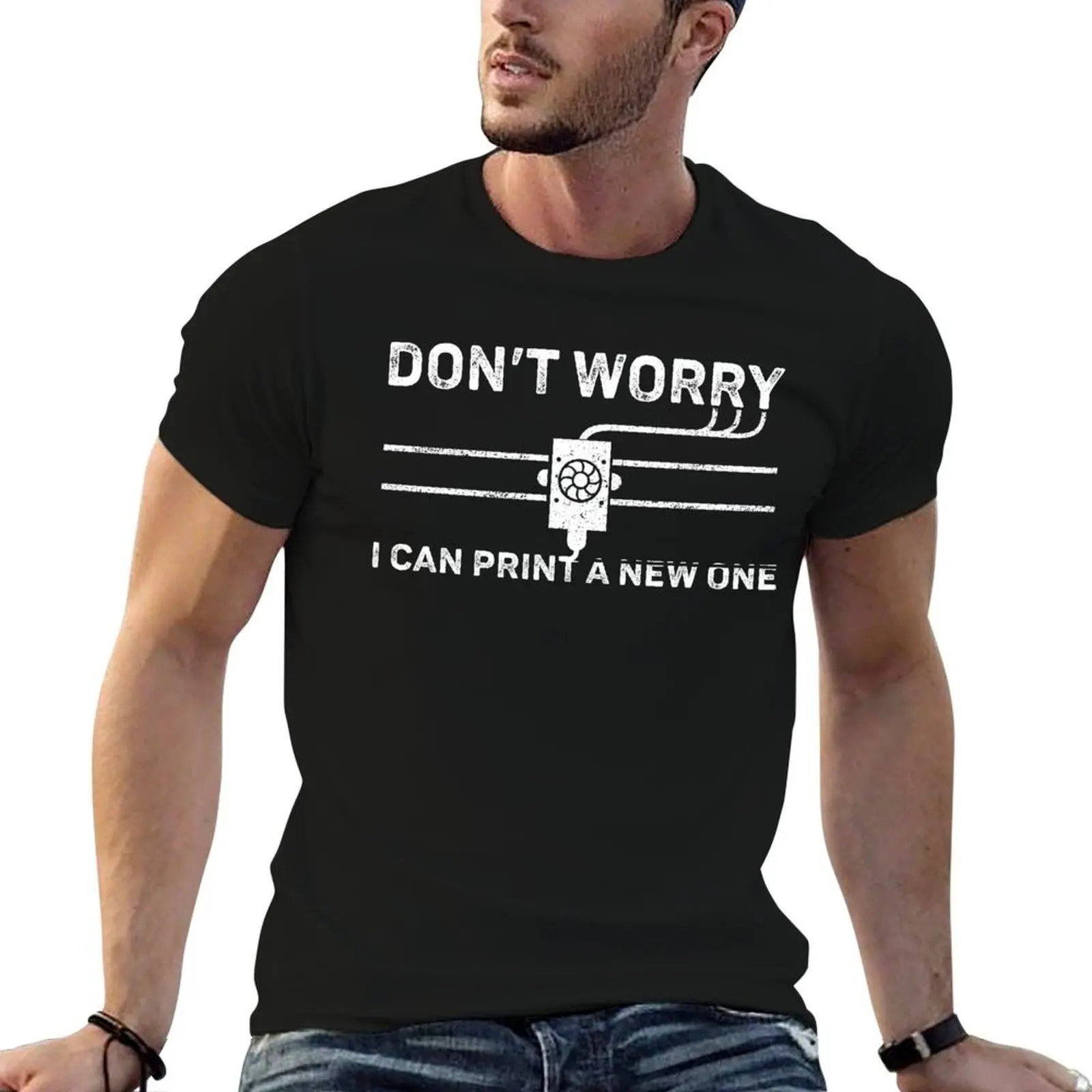 3D Printing 3D Printer T-Shirt anime t shirts oversize man t shirts graphic funny t shirts man T-shirt
