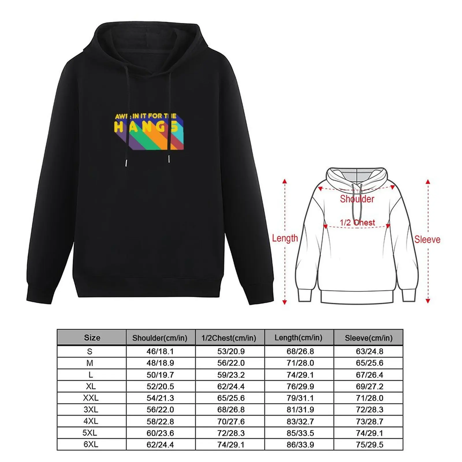 AWP: In It for the Hangs Hoodie autumn korean autumn clothes hooded shirt anime clothes new hoodies and sweatshirts