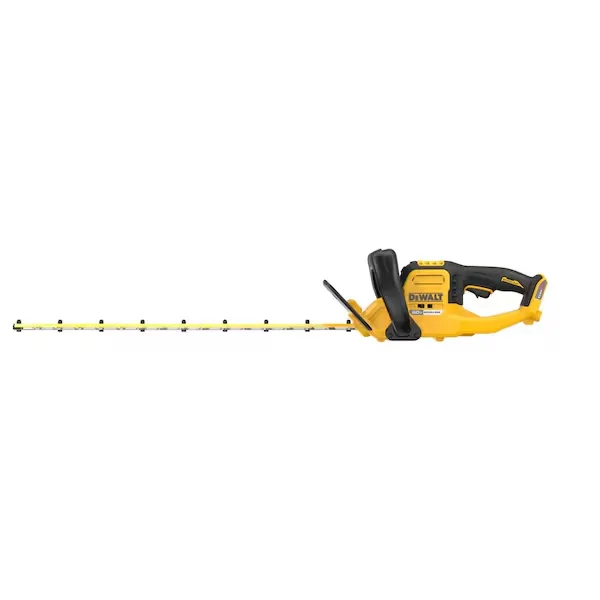 Cordless Battery-Powered Hedge Trimmer, Double-Sided 26 in L Blade, 60 V Electric