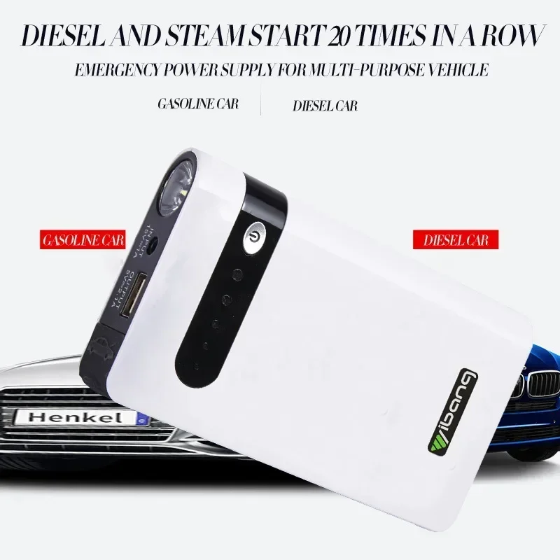 12V 600A Car Jump Starter Emergency Battery Booster Quick Start Power Bank With LED Flashlight Charger For Phone