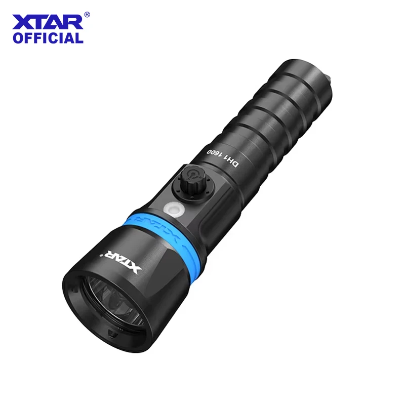 

XTAR DH1 1600 Flashlight LED Dive Torch High Lumen Spearfishing Flashlight Single Switch Cave Camping Search Portable Spotlight