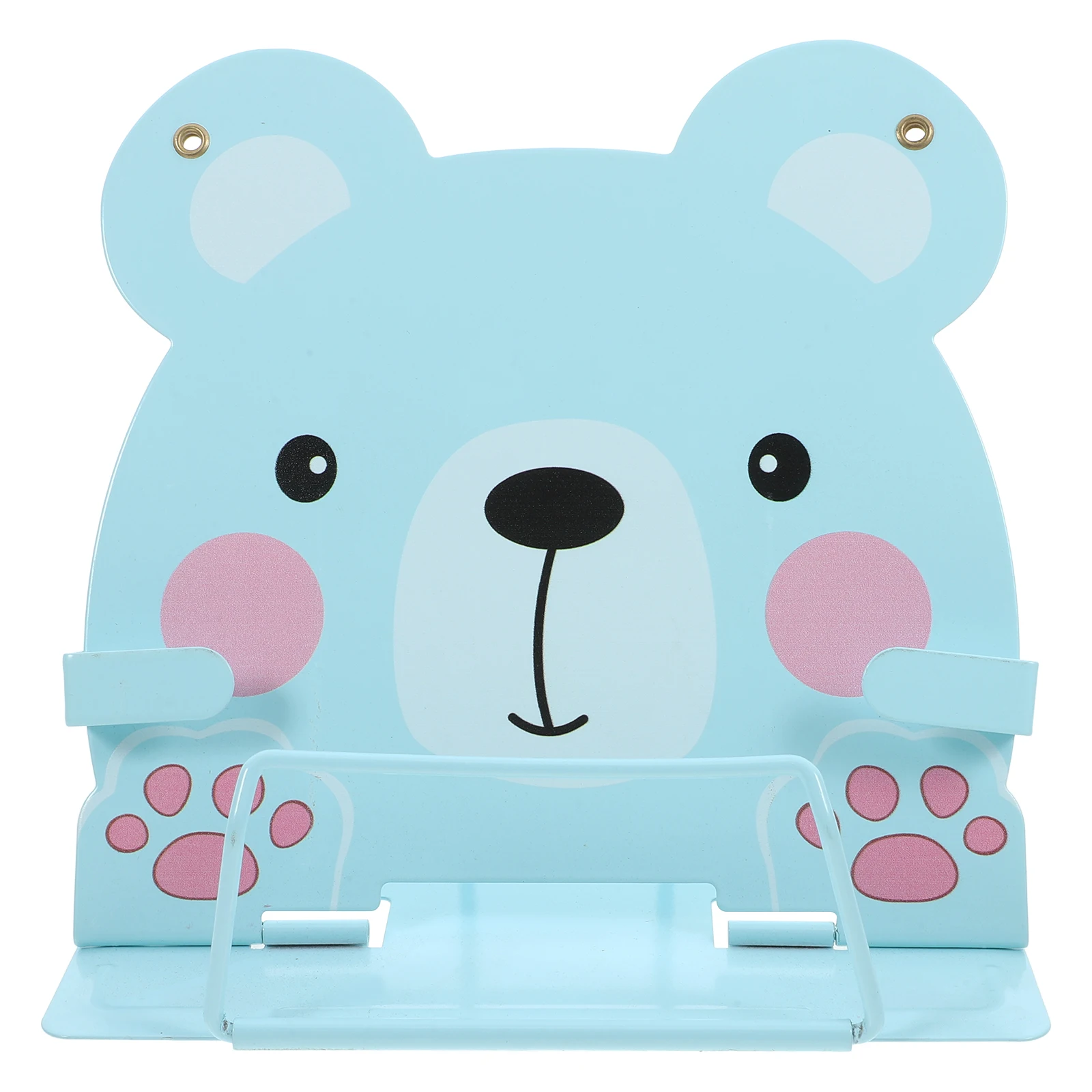 

Kids Bookshelf Stand Cartoon Animal Design Multi Functional Metal Desk Stand Lightweight Portable Reading Accessories Book
