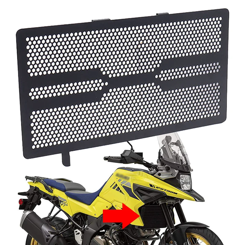 

Motorcycle Accessories Radiator Grille Guard Radiator Guard Oil Cooler Cover Protector Fit For Suzuki V-STROM DL1050 2020-2021