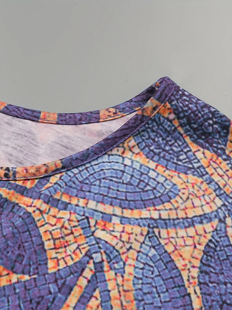 Plus Size 5XL t-shirt da donna O collo estate manica corta top stampa floreale abbigliamento donna oversize moda femminile Streetwear