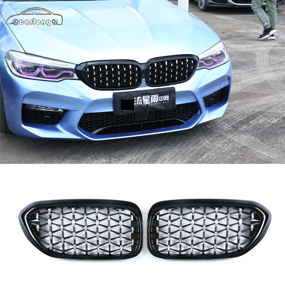 

Front Bumper Grille Diamond Grille Meteor Style for BMW 5 Series G30 G38 2018-2020