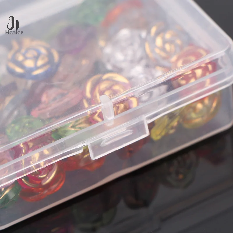 1PC Plastic Transparent Storage Box Square Small Items Case Packing Boxes Jewelry Beads Container Sundries Organizer