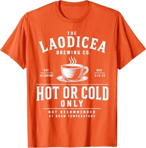 The Laodicea Brewing Co. Heiß- oder Kaltgetränk-T-Shirt mit Bibelvers-Spielerei, Y2K Lukewarm Christlicher Glaube Spruch T-Shirt, Neuheit Geschenk Mode – Detail 14
