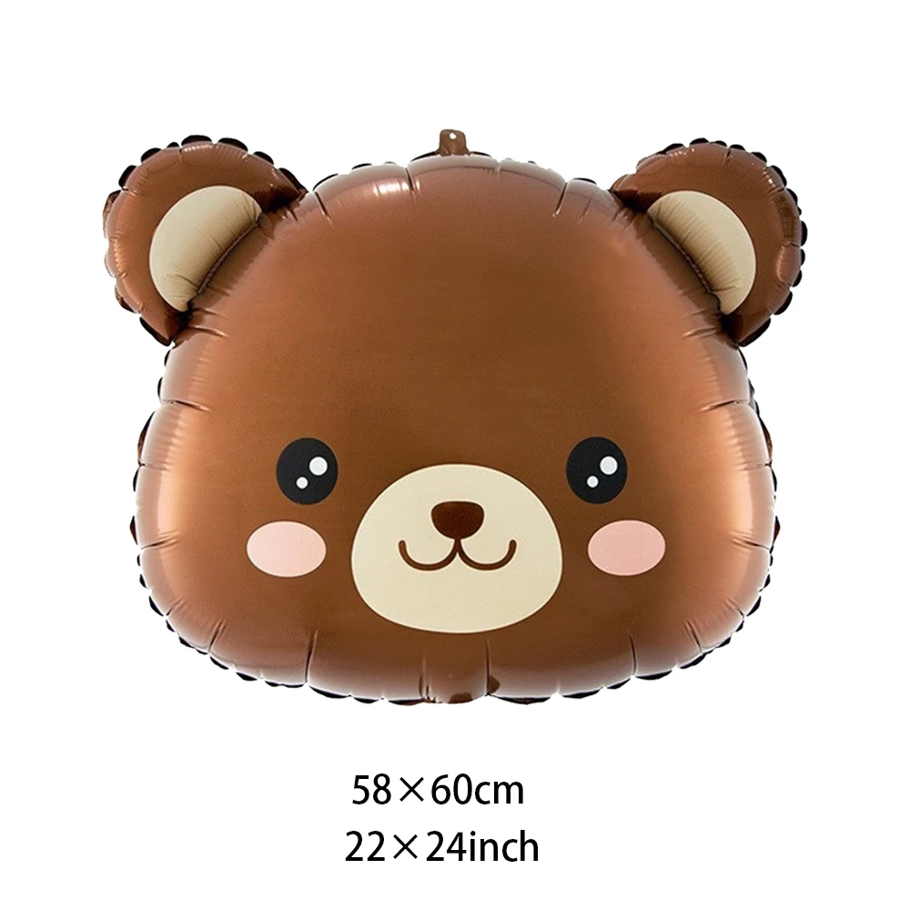 Brown Teddy Bear Balloon Bear Number Balloon set kids boy Bear Birthday Party Decoration wedding Baby Shower party decor balloon