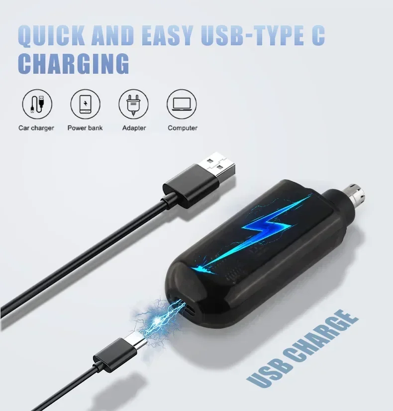 المحمولة T9 مقص الشعر جهاز شعر الأنف صديقها هدية USB شحن قص الشعر الكهربائية المتقلب للرجال أداة العناية بالوجه