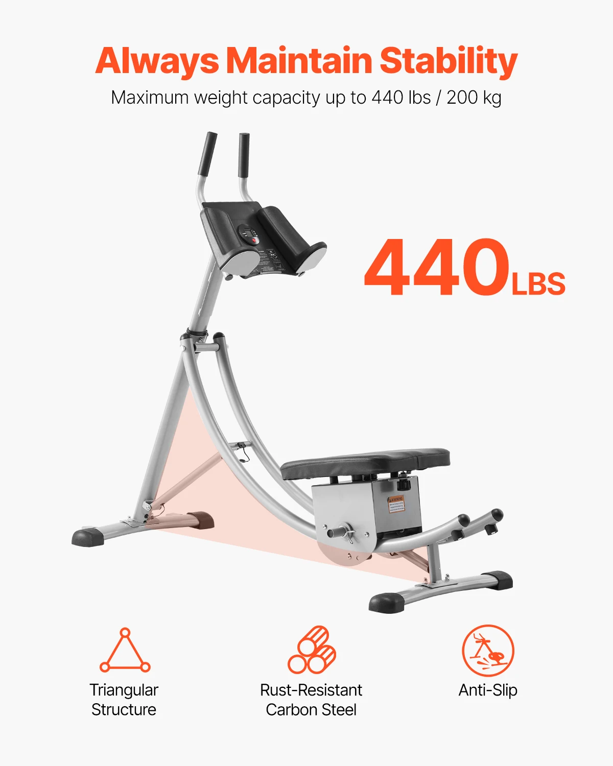 VEVOR 440 lbs AB Workout Machine 3