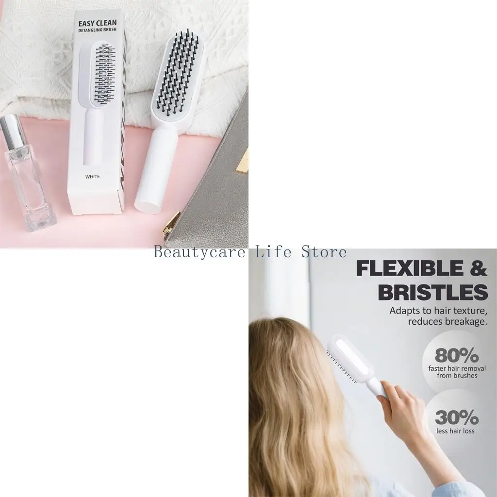 

Антистатическая расческа для придания объема 652C, щетка для волос на воздушной подушке из АБС-пластика, предотвращающая волосы