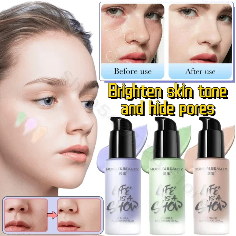 

Whitening and Moisturizing Isolation Cream Concealer Long-lasting Makeup-free Makeup Cream Brightening Skin Tone Invisible Pores