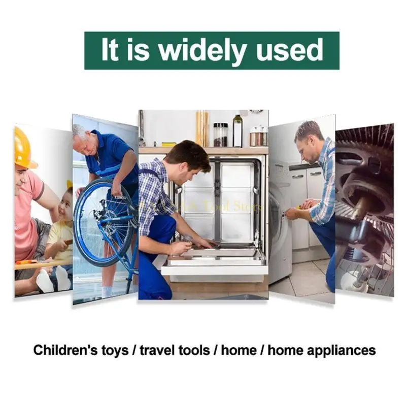 A2BE Small Mini Screwdriver with Transparent Handle Anti-skid Home Appliance Repair