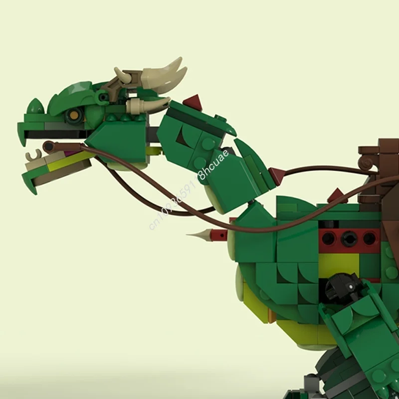 688 قطعة MOC القرون الوسطى التنين السرج الخالق 3 1ed نموذج اللبنات هدايا عيد الميلاد العمارة تجميع لتقوم بها بنفسك لعبة الطوب الاطفال #4