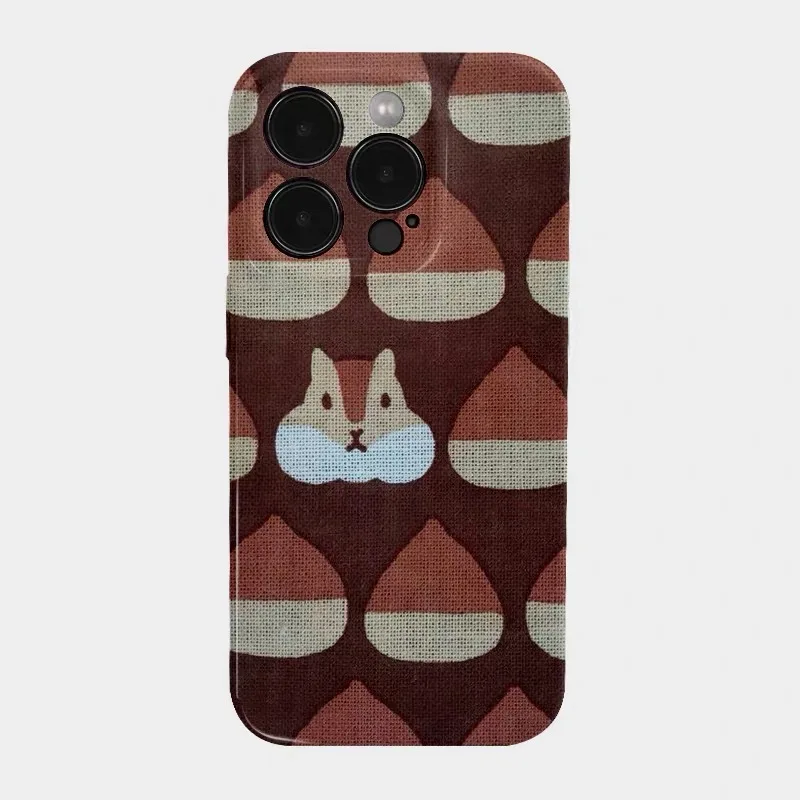 

Brownish-red Squirrel Chestnut Phone Case for IPHONE 17 Air 16E 15 PROMAX 14 Plus 13 12 MINI 11PRO 16Plus XR Acrylic Phone Cover